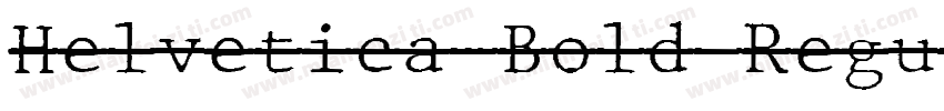 Helvetica-Bold Regul字体转换